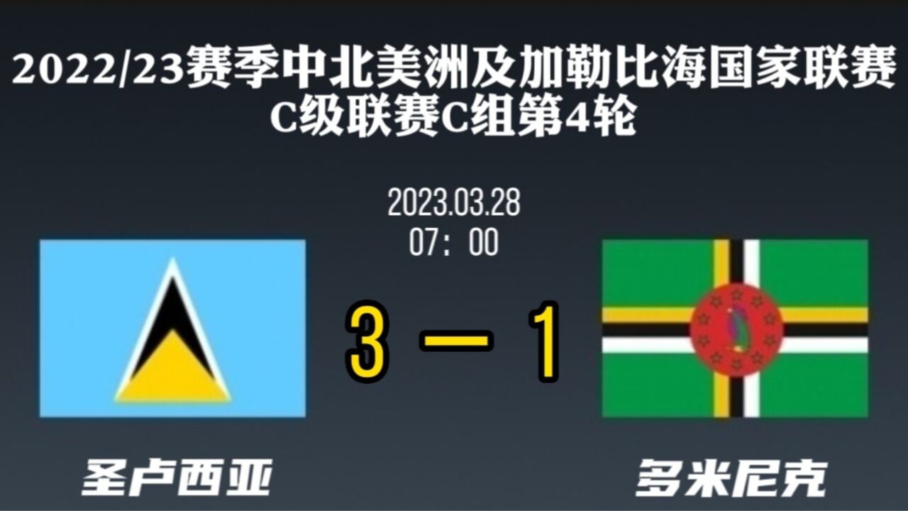 中北美国联:圣卢西亚31多米尼克,库尔特梅开二度,布里埃尔点射难救主