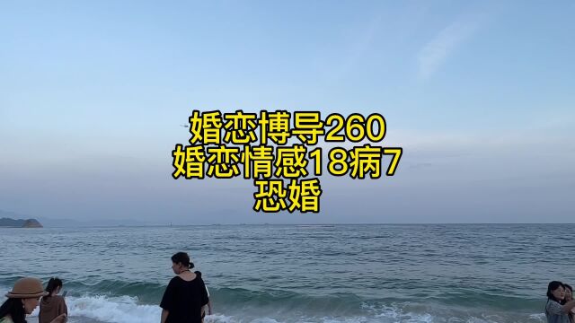 婚恋博导260婚恋情感18病7恐婚