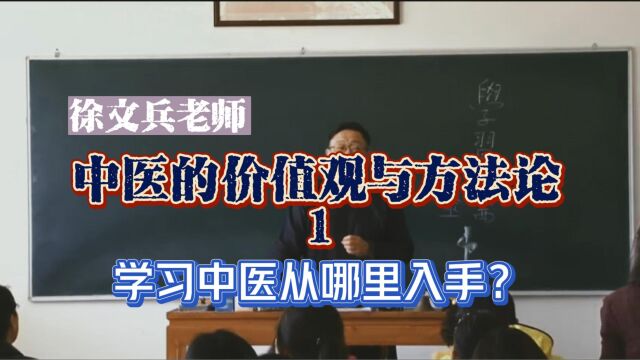 徐文兵视频全集:01学习中医从那里入手?