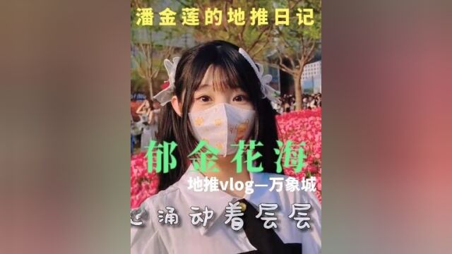 地推日记01:人间四月芳菲尽,万象郁金始盛开 #vlog日常#济南万象城