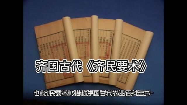 齐国古代《齐民要术》 #中华文化 #弘扬国学经典文化 #古籍古书 #古人的智慧