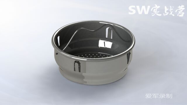 solidworks教程茶叶过滤网设计过程SW实战营