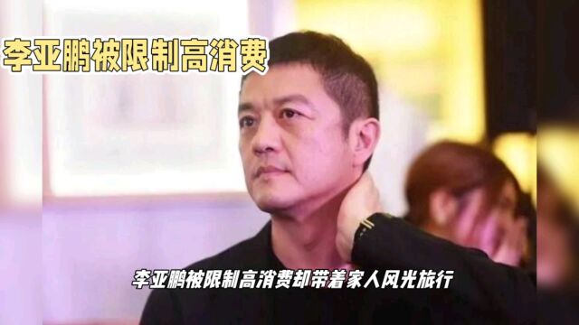 李亚鹏被限制高消费