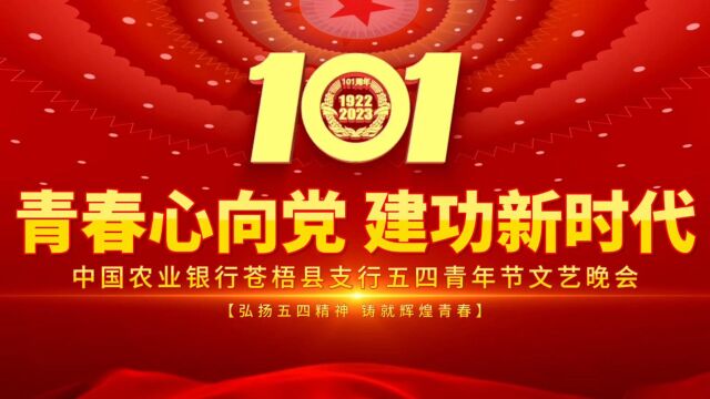 中国农业银行苍梧县支行2023年五四青年节文艺晚会(1)