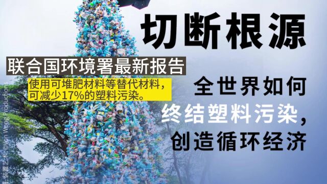 联合国环境署最新报告:使用可堆肥材料等替代材料,可减少17%的塑料污染