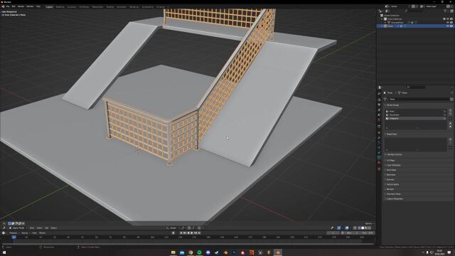 ACS  Architectural Content Systems Railing Generator (Blender Geo Nodes)