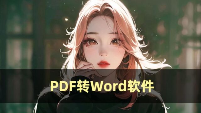 PDF转Word软件