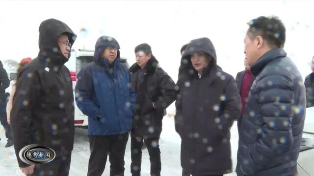 【新闻】申洪业调研城乡道路清雪以及供水供电供气供热情况