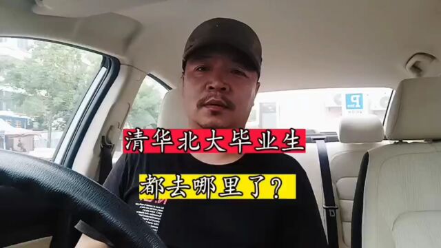 清华北大毕业生都去哪里了?