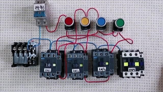 三速电动机控制线路接线方法二 #零基础学电工 #电气控制 #电工知识