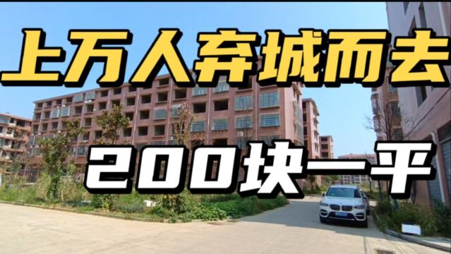 上万人弃城!新建多层大型小区,不到200一平,为何会如此便宜?