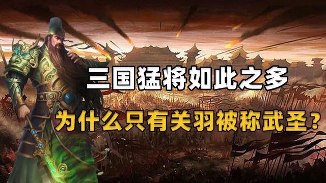 历史上武将如此之多,为何只有关羽被称武圣?到底是何人所封?