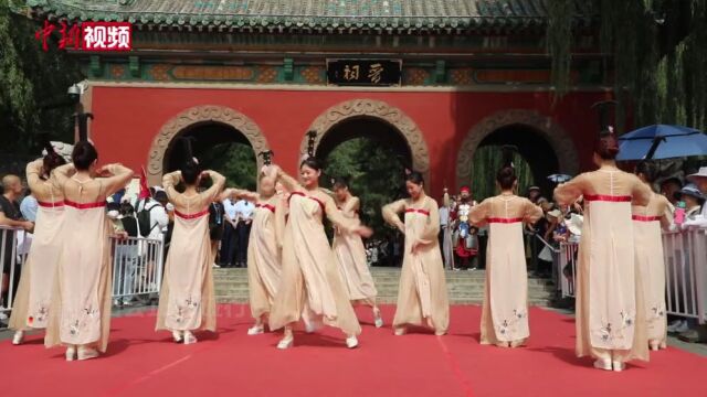 千年晋祠再现《晋祠铭》历史场景