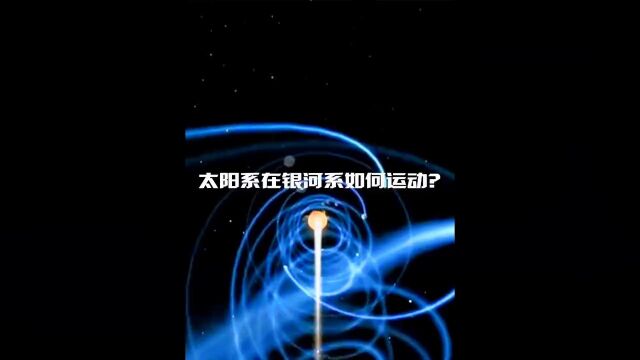 太阳系在银河系的运动轨迹演示科普探索宇宙天文