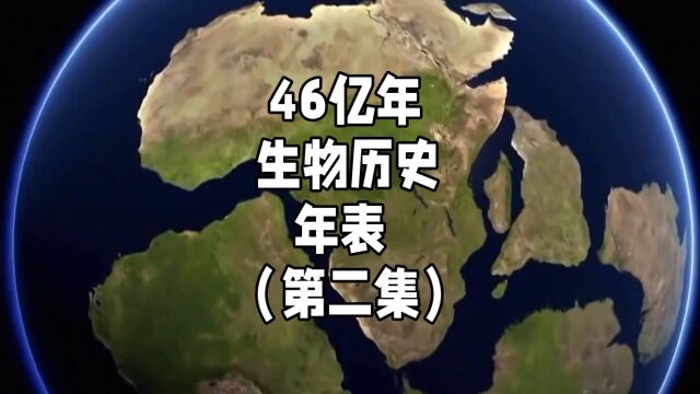 详解46亿年生物历史年表(二)