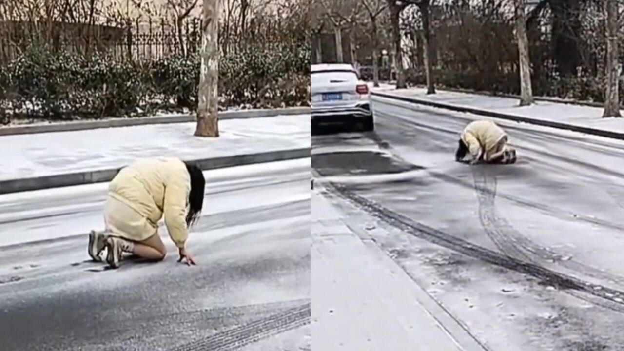 远嫁女子父亲去世丈夫不让奔丧,无奈朝家磕头跪拜,雪地一幕泪崩