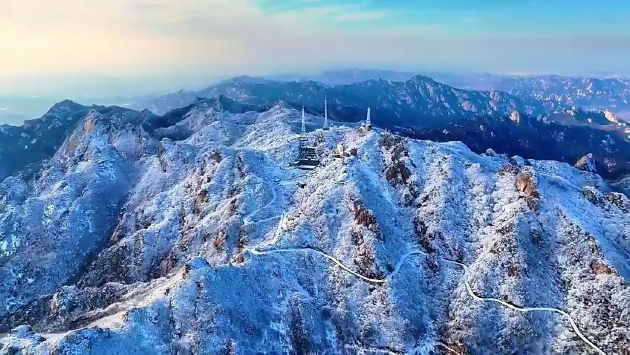 威海市文登区昆嵛山:雪霁初晴 好一派北国风光