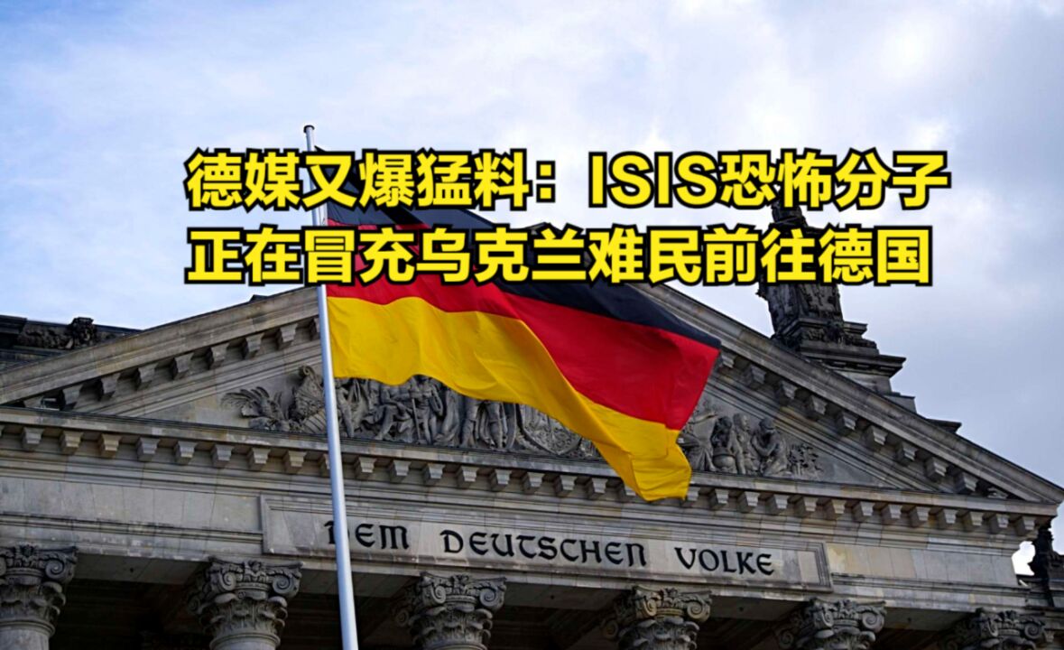 德媒又爆猛料:ISIS恐怖分子正在冒充乌克兰难民前往德国