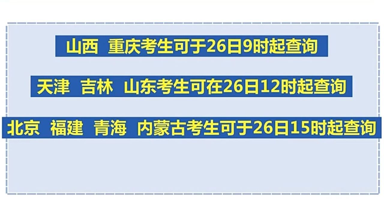 今日起各地考研初试成绩陆续公布 山西、重庆考生可于26日9时起查询