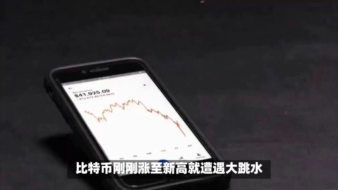 比特币高涨后大跳水