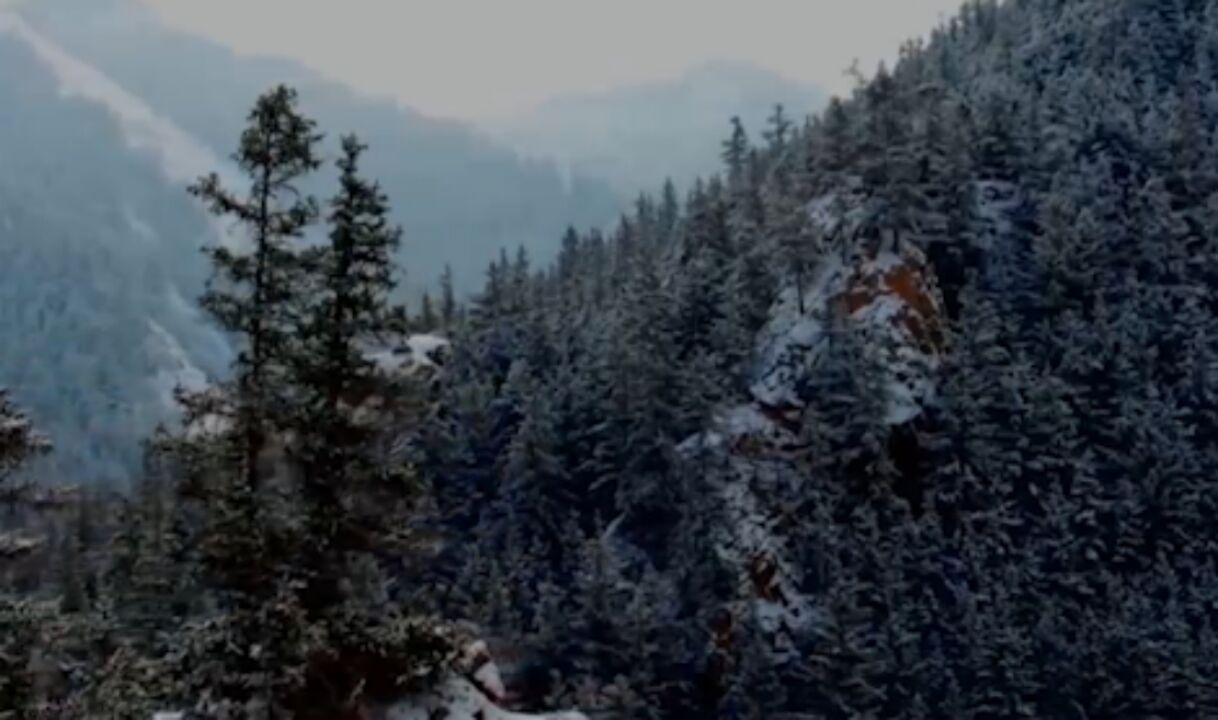 甘肃:祁连山雪后风景美如画