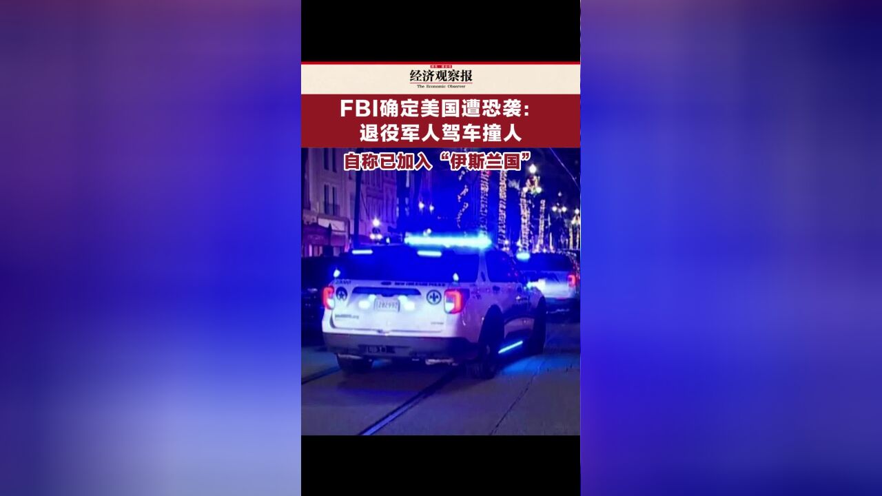 FBI确定美国遭恐袭:退役军人驾车撞人 自称已加入“伊斯兰国”