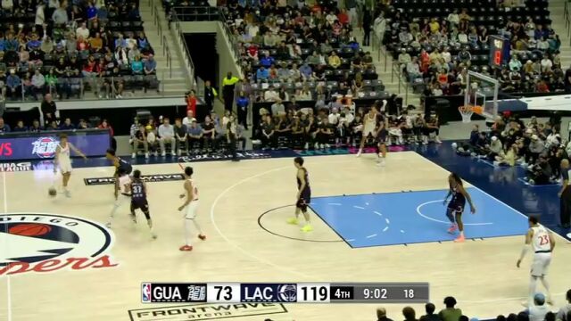 NBA季前赛：广州龙狮vs快船英文原声全场回放