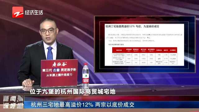 杭州三宅地最高溢价12% 两宗以底价成交