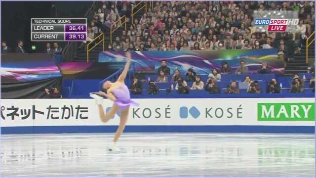 2014世锦赛女单短节目:日本花滑美女浅田真央