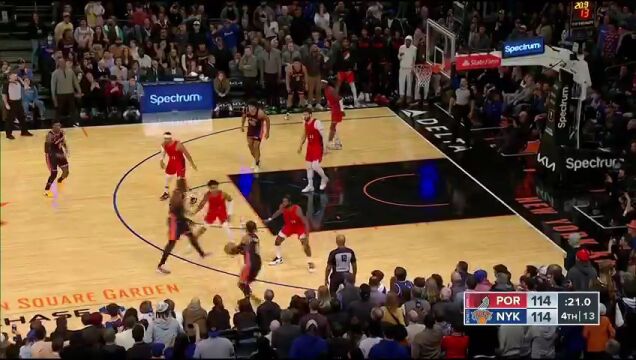 NBA常规赛：开拓者vs尼克斯英文原声全场回放