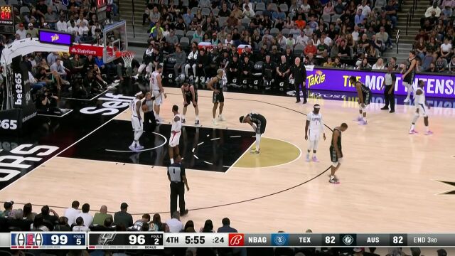 NBA常规赛：快船vs马刺 中文解说全场回放