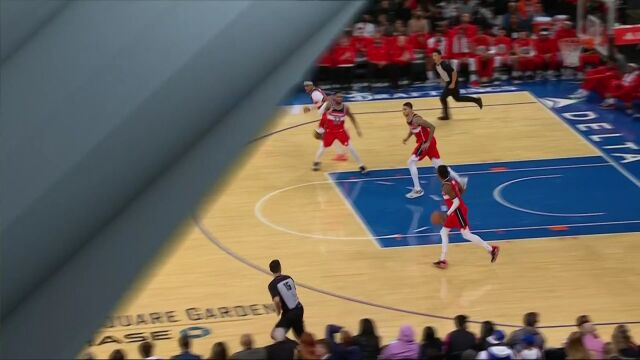 NBA季前赛：奇才vs尼克斯第4节 中文解说回放
