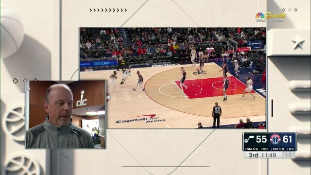 NBA常规赛：爵士vs奇才第3节 英文解说回放
