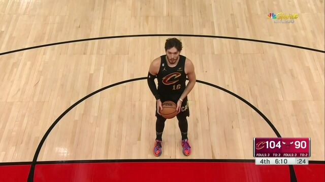 NBA常规赛：骑士vs公牛第4节原声解说回放