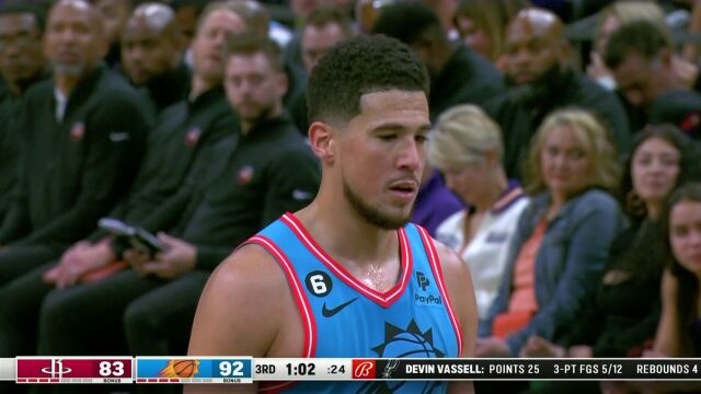 NBA常规赛：火箭vs太阳第3节中文解说回放