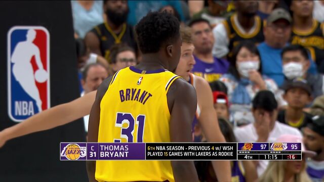 NBA季前赛：太阳vs湖人中文解说全场回放