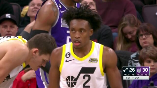 NBA常规赛：爵士vs国王中文解说全场回放