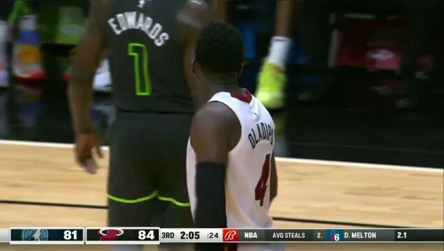 NBA常规赛：森林狼vs热火英文原声全场回放