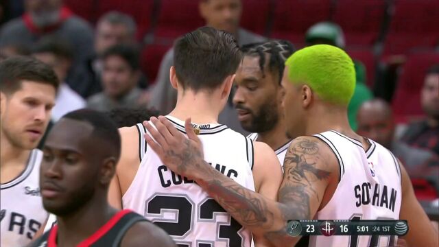NBA常规赛：马刺vs火箭中文解说全场回放