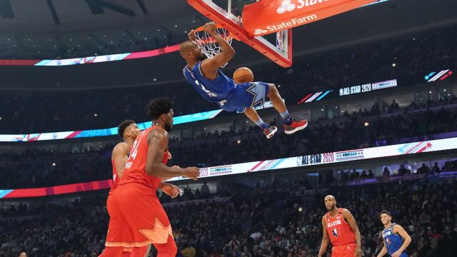2020NBA全明星保罗集锦 狂射7记三分空接暴扣惊艳全场