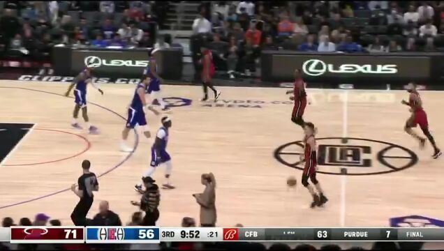 热火vs快船中文解说全场回放