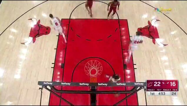 NBA常规赛：骑士vs公牛 中文解说全场回放