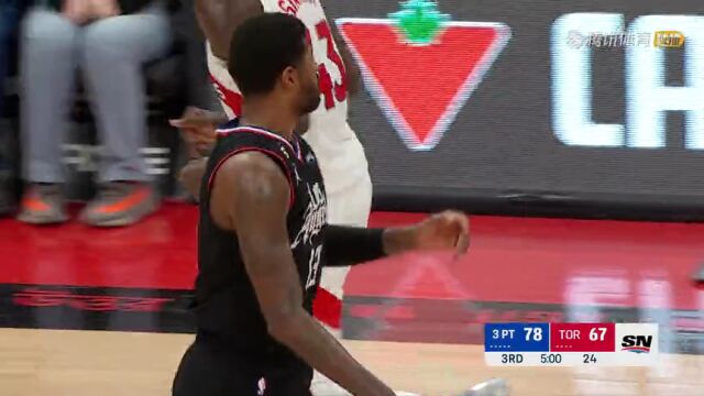 快船vs猛龙精华纯享 快船背靠背三人砍20+轻取猛龙