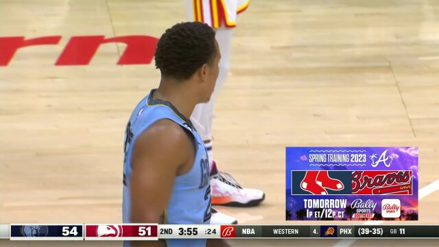 灰熊vs老鹰第2节中文解说回放