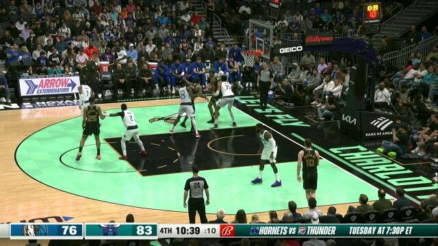 NBA常规赛：独行侠vs黄蜂英文原声全场回放