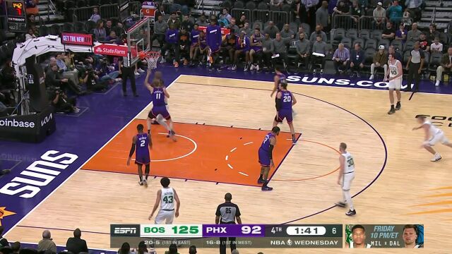 凯尔特人vs太阳第4节英文原声回放