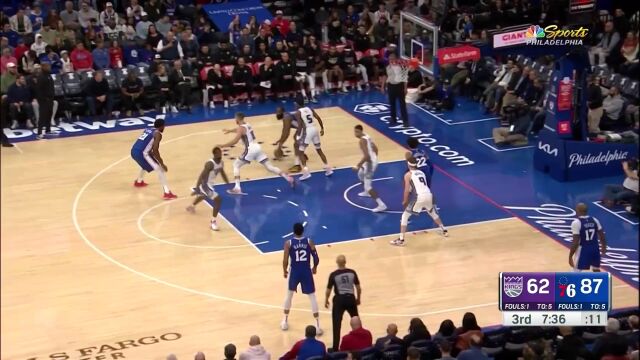 国王103-123费城 哈登爆发掌控局面