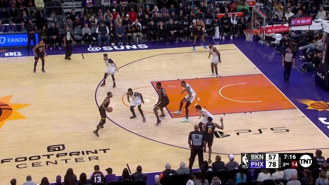  NBA常规赛：篮网vs太阳第3节中文解说回放