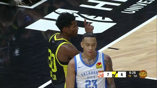 NBA夏季联赛：雷霆vs爵士第1节中文解说回放