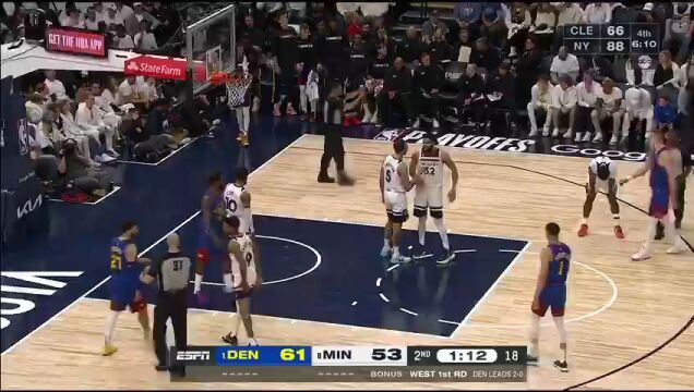 掘金vs森林狼第2节中文解说回放